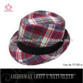 Fantastic checked fedora wholesale